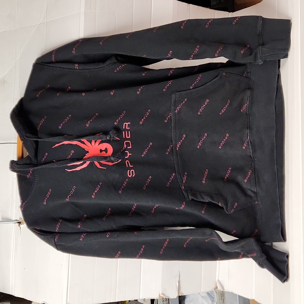 EUC Spyder Men's sz M Sweatshirt w/hoodie & front pouch - Picture 1 of 6